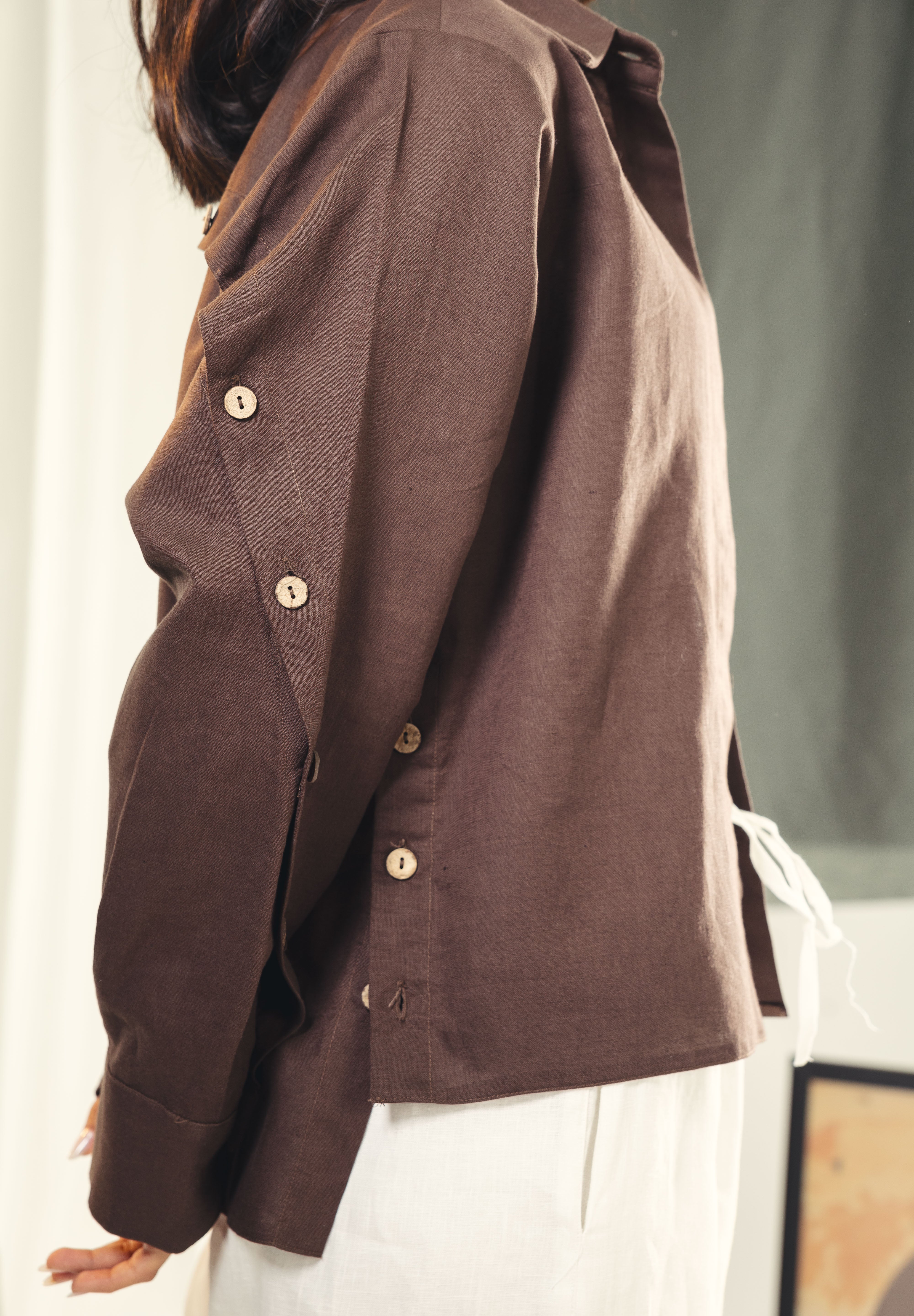 Woods button shirt Brown