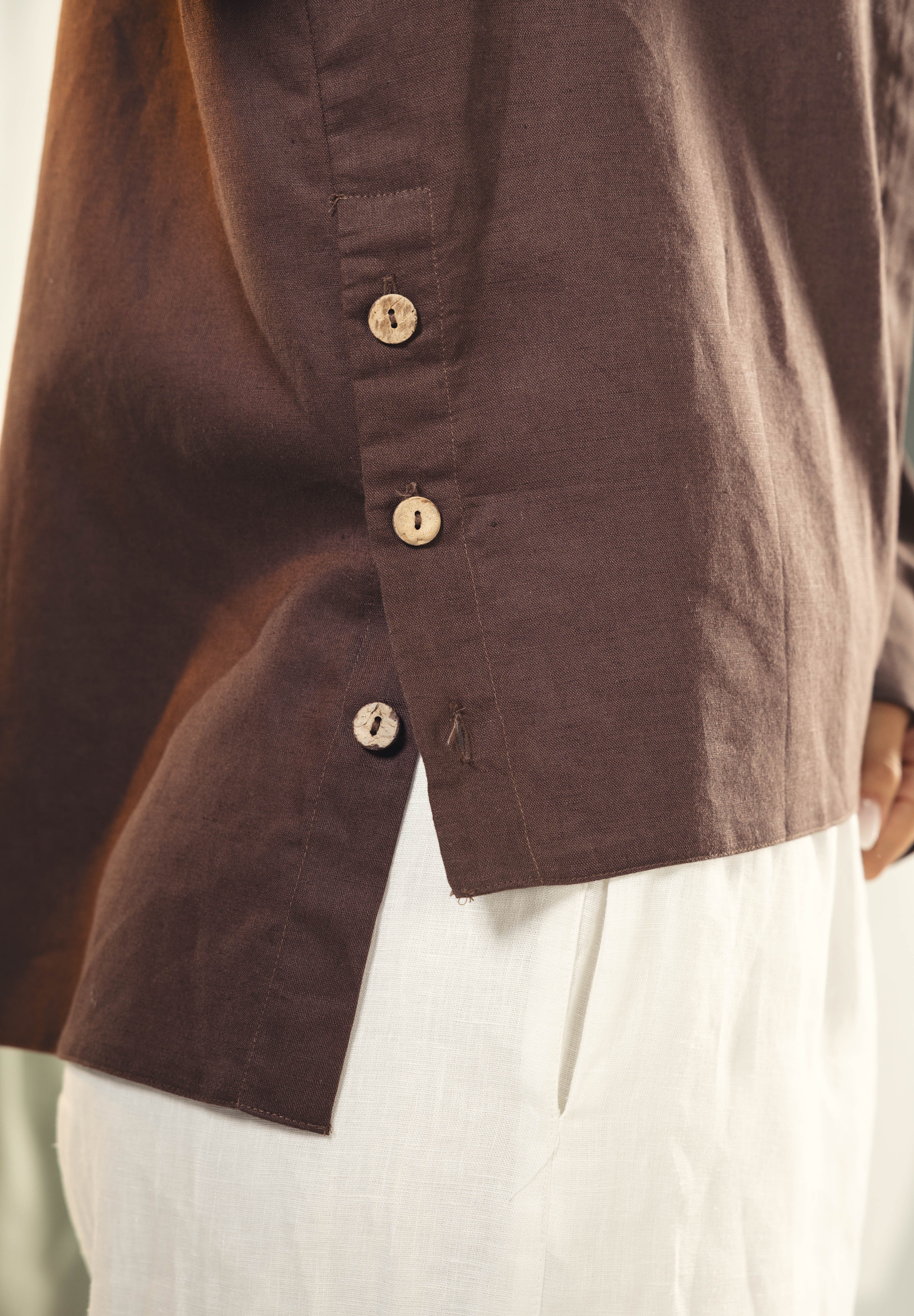 Woods button shirt Brown