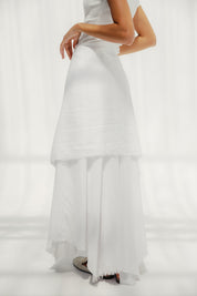 A Flowy skirt with different lengths White