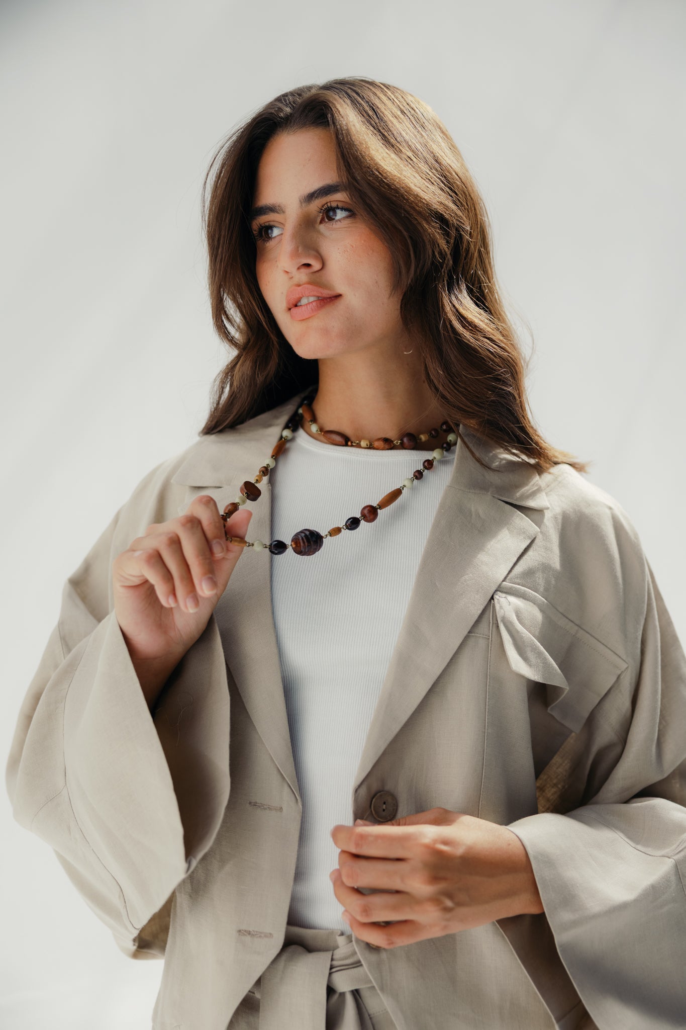 The day break shirt Beige