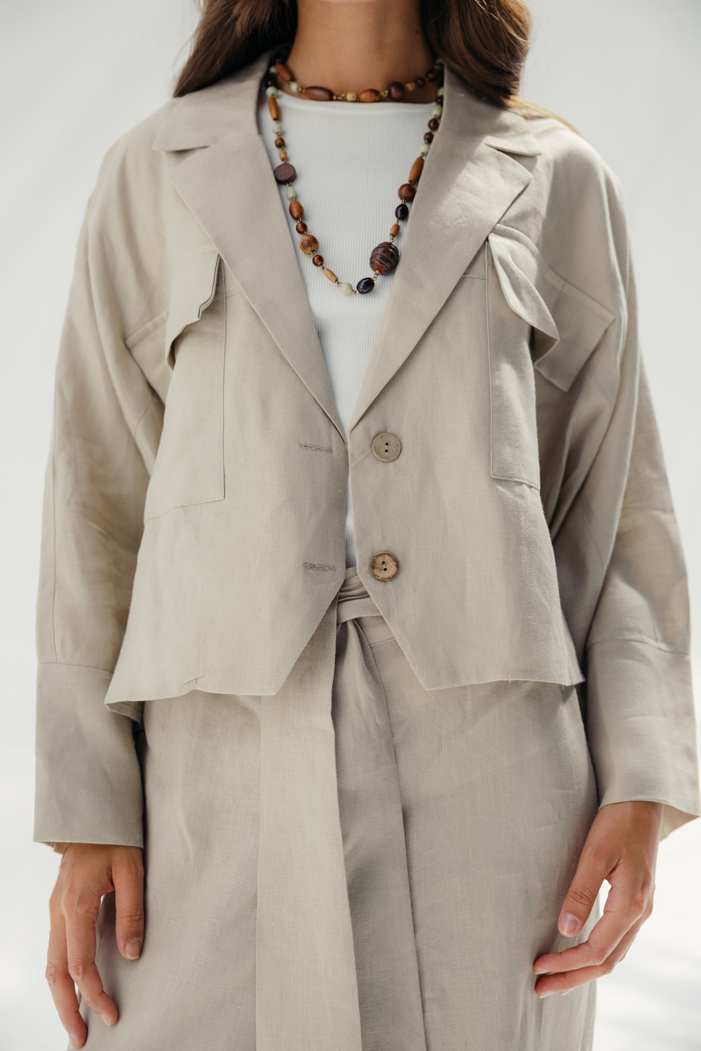 The day break shirt Beige