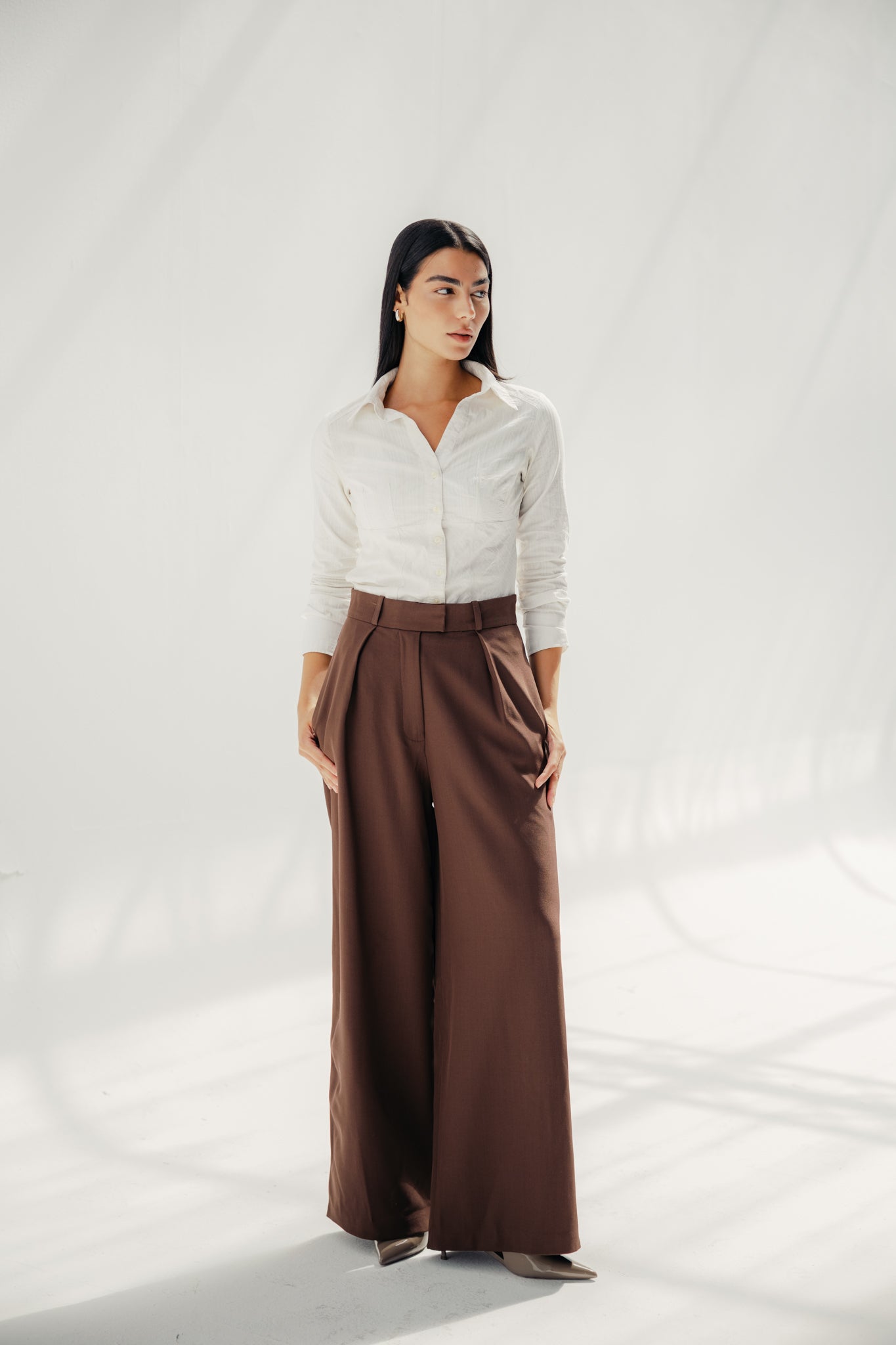 The Elara Pants Brown