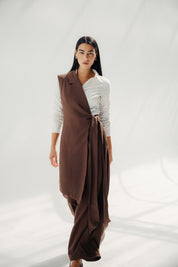 The Elara vest Brown