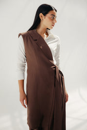 The Elara vest Brown