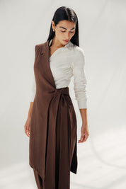 The Elara vest Brown