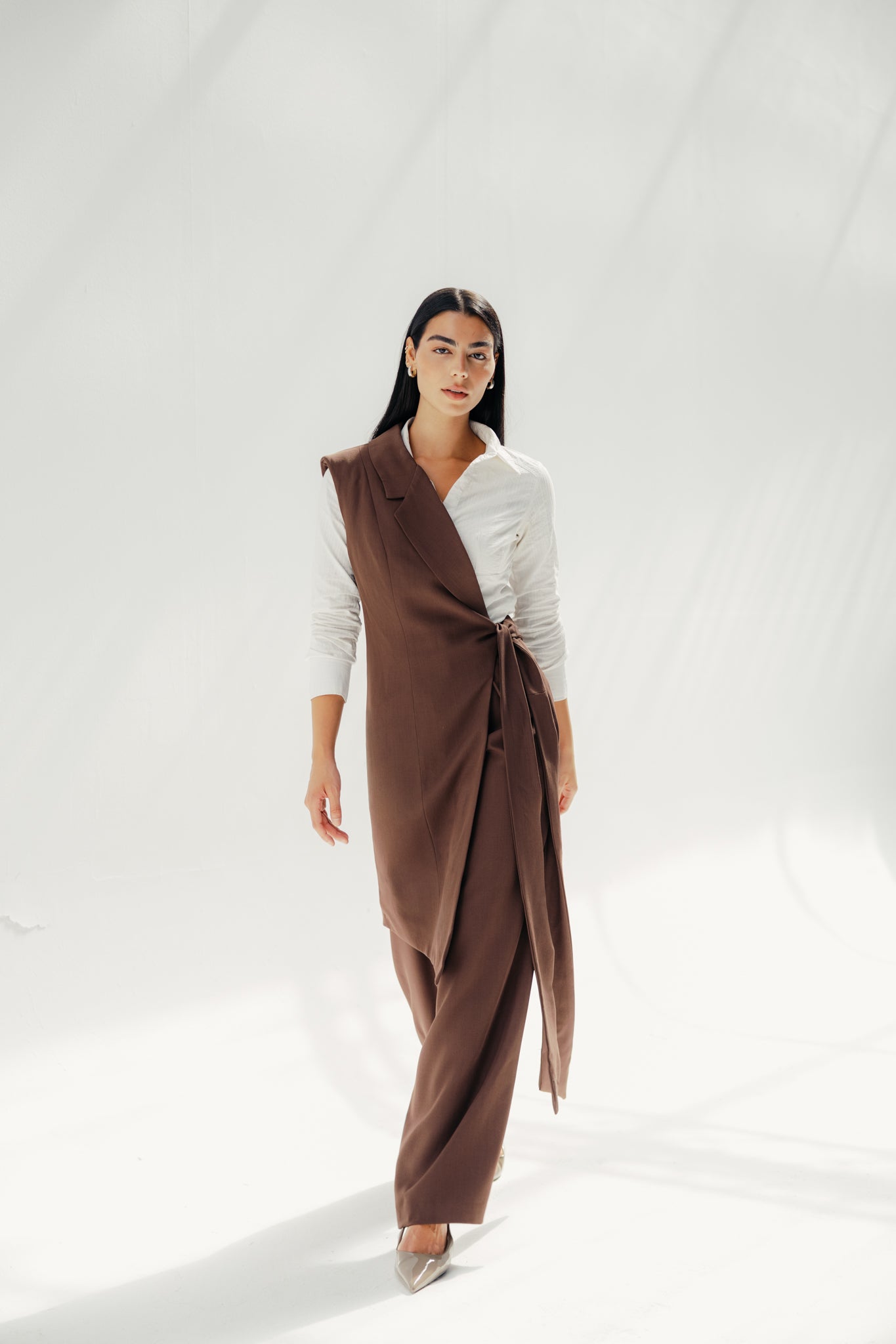The Elara vest Brown