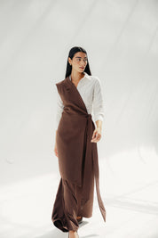 The Elara vest Brown
