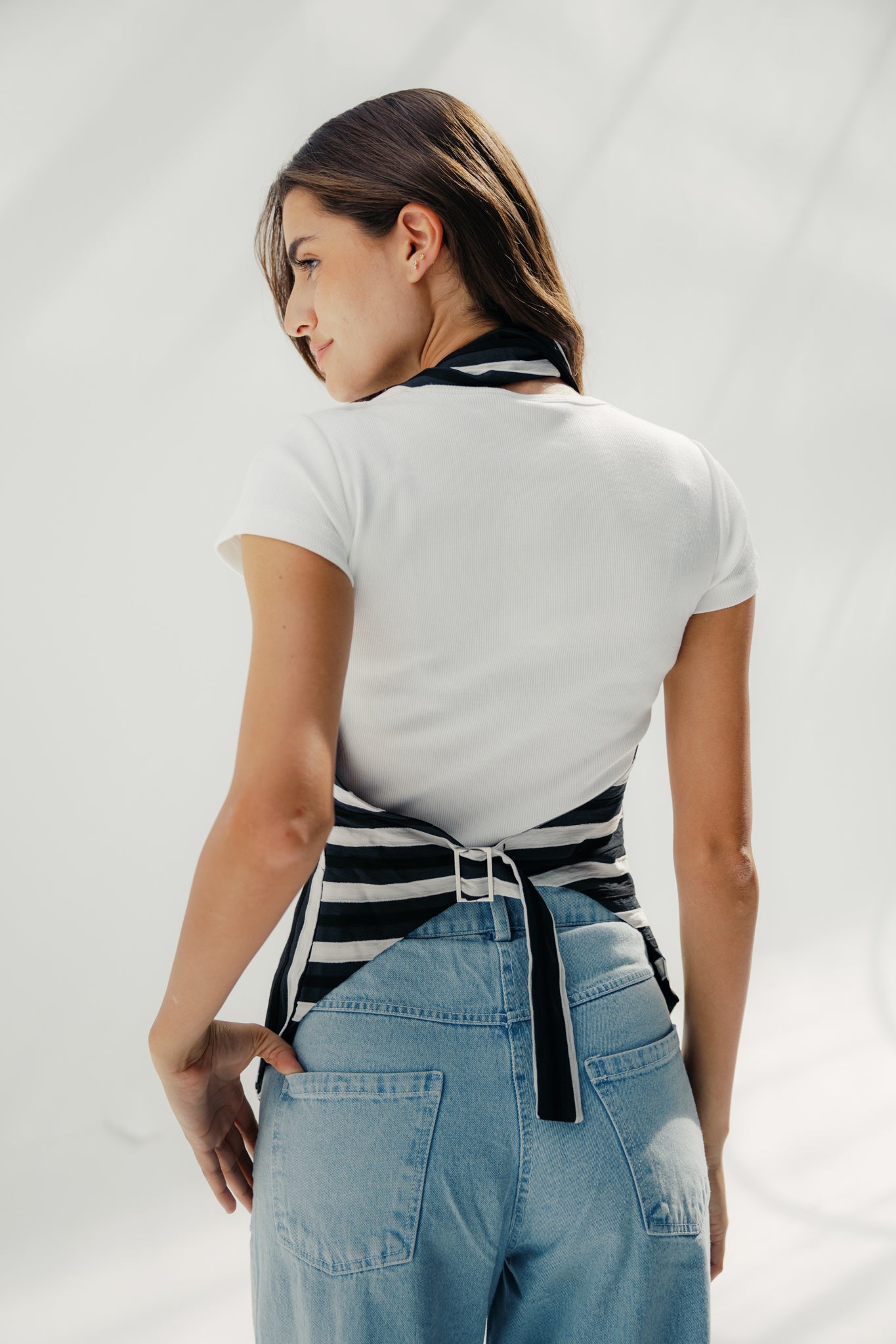 The Solano vest  Black and White