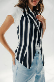 The Solano vest  Black and White