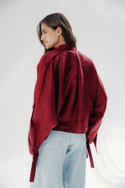 The trace chemise Dark Red