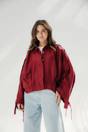 The trace chemise Dark Red