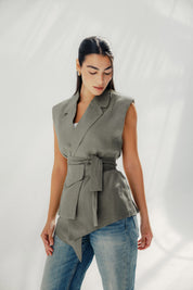 The Sand-mark Vest dark olive