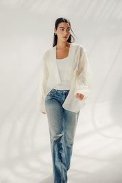 The summer veil blouse OFF WHITE