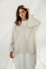 Linen Plain Top Beige