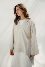Linen Plain Top Beige