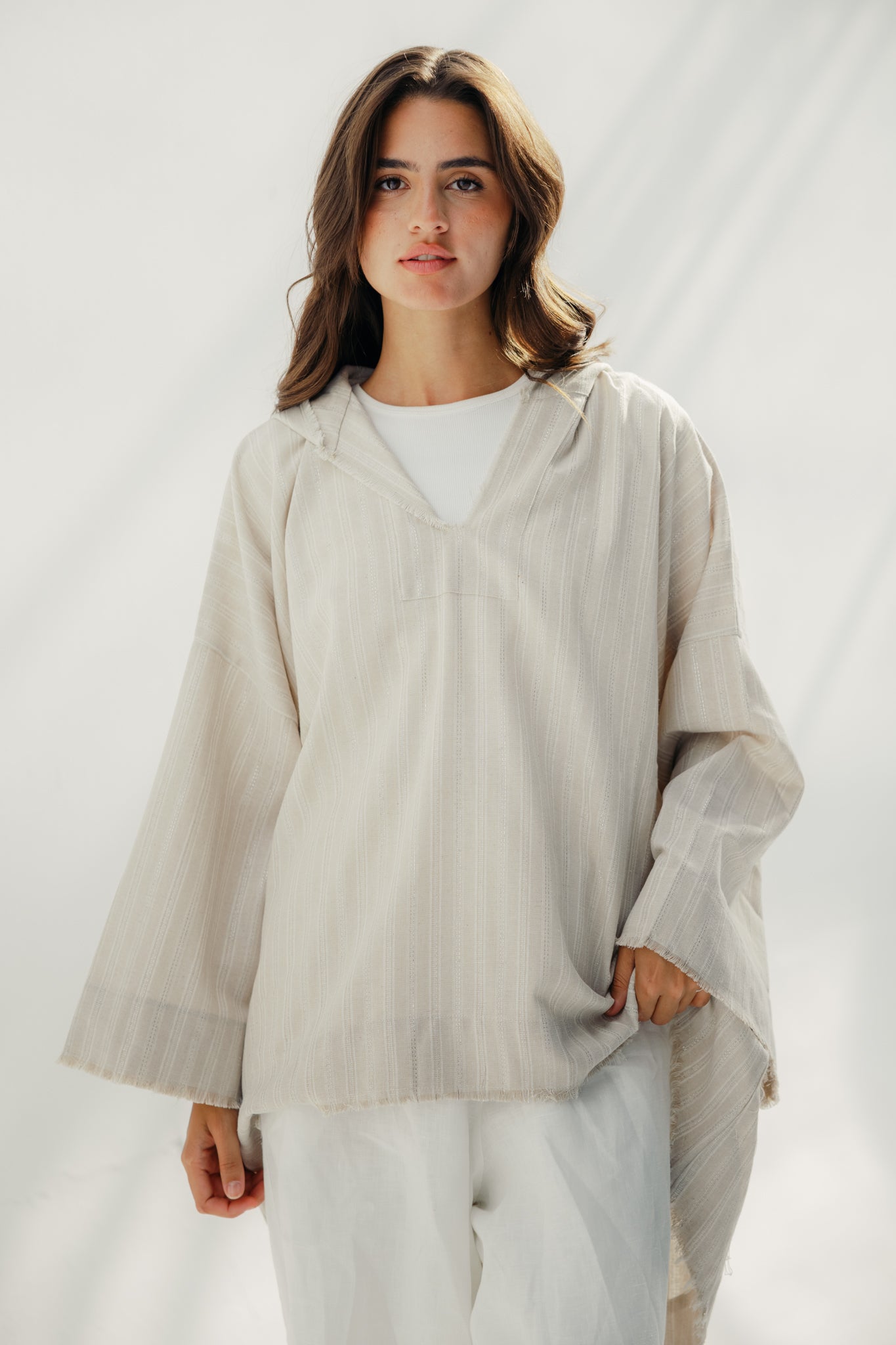 Linen Plain Top Beige