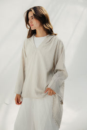 Linen Plain Top Beige
