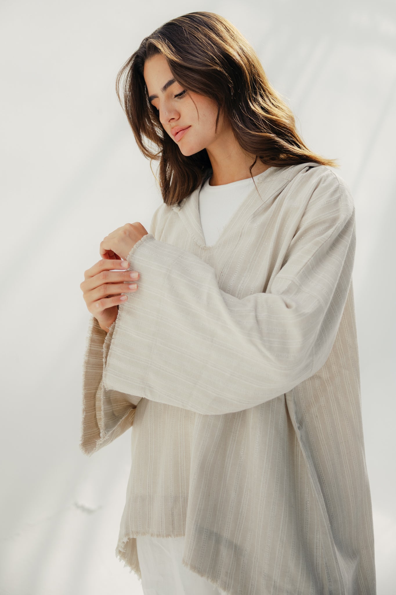 Linen Plain Top Beige
