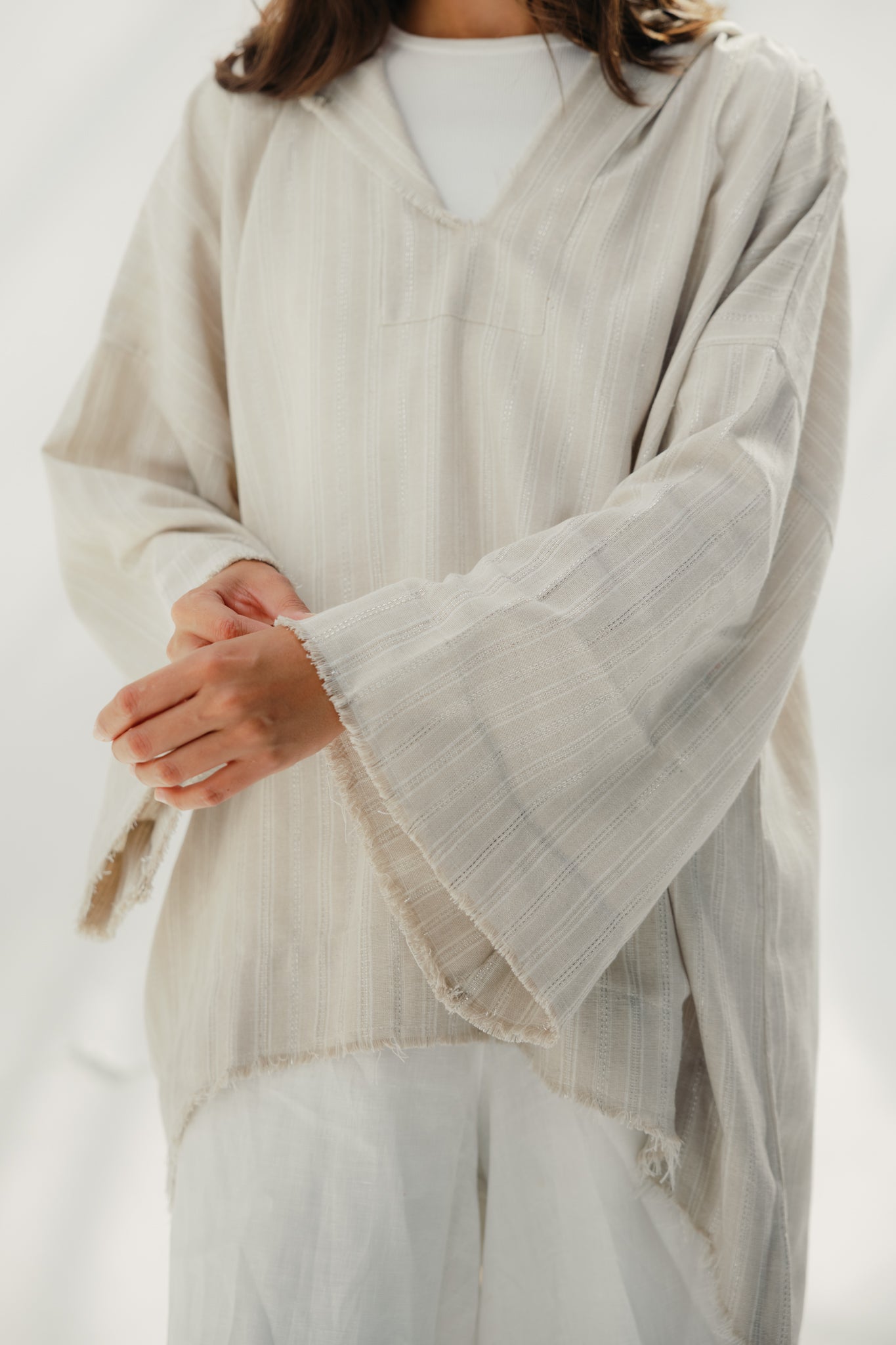 Linen Plain Top Beige