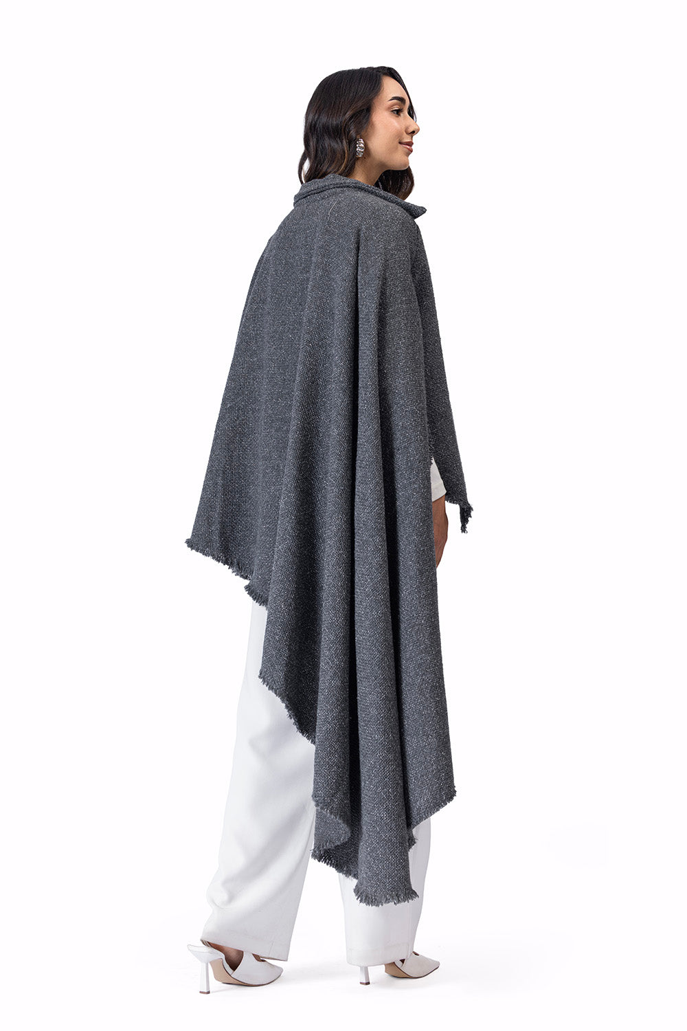 Al Sahar Wrap Cape Dark Grey