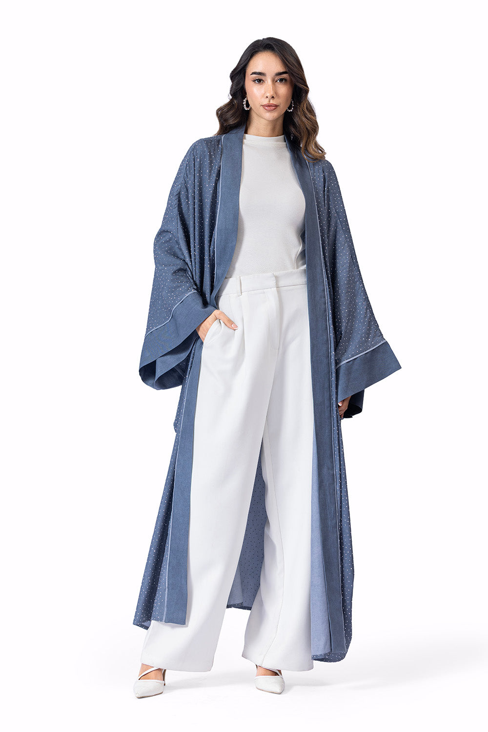 Al Jawhara kaftan Blue