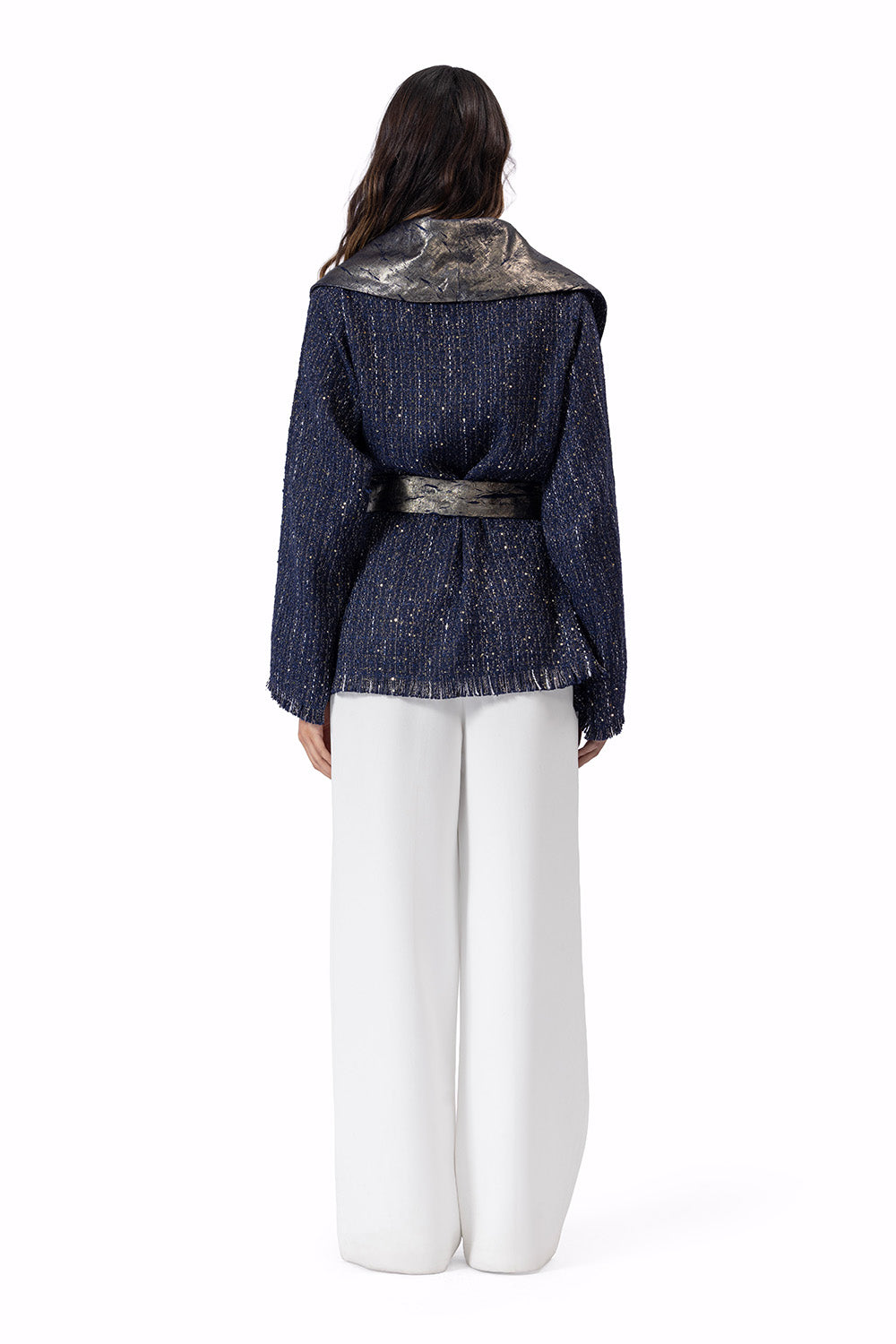 The Layali Jacket Navy Blue & Gold