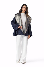 The Layali Jacket Navy Blue & Gold