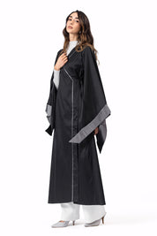 The Dalila kaftan Black & Grey