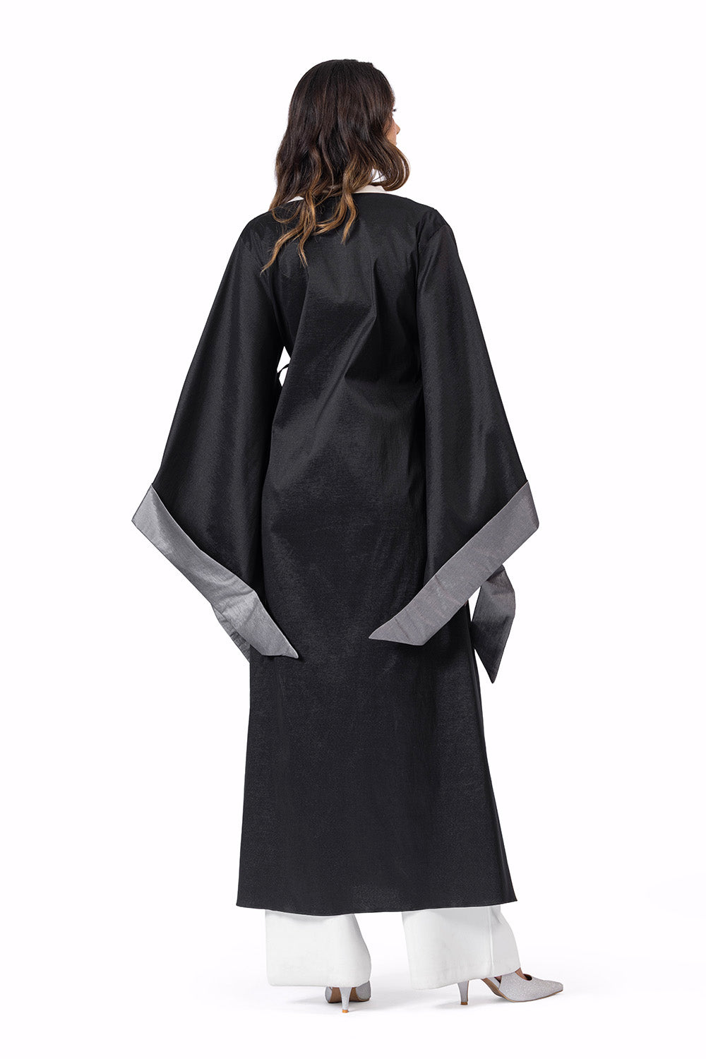 The Dalila kaftan Black & Grey