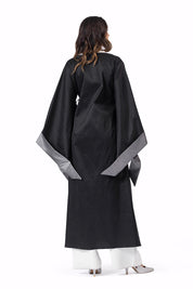 The Dalila kaftan Black & Grey