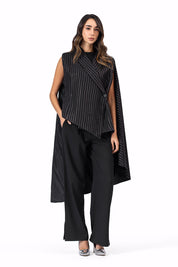 The Amira blazer Black & Silver