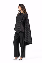 The Amira blazer Black & Silver