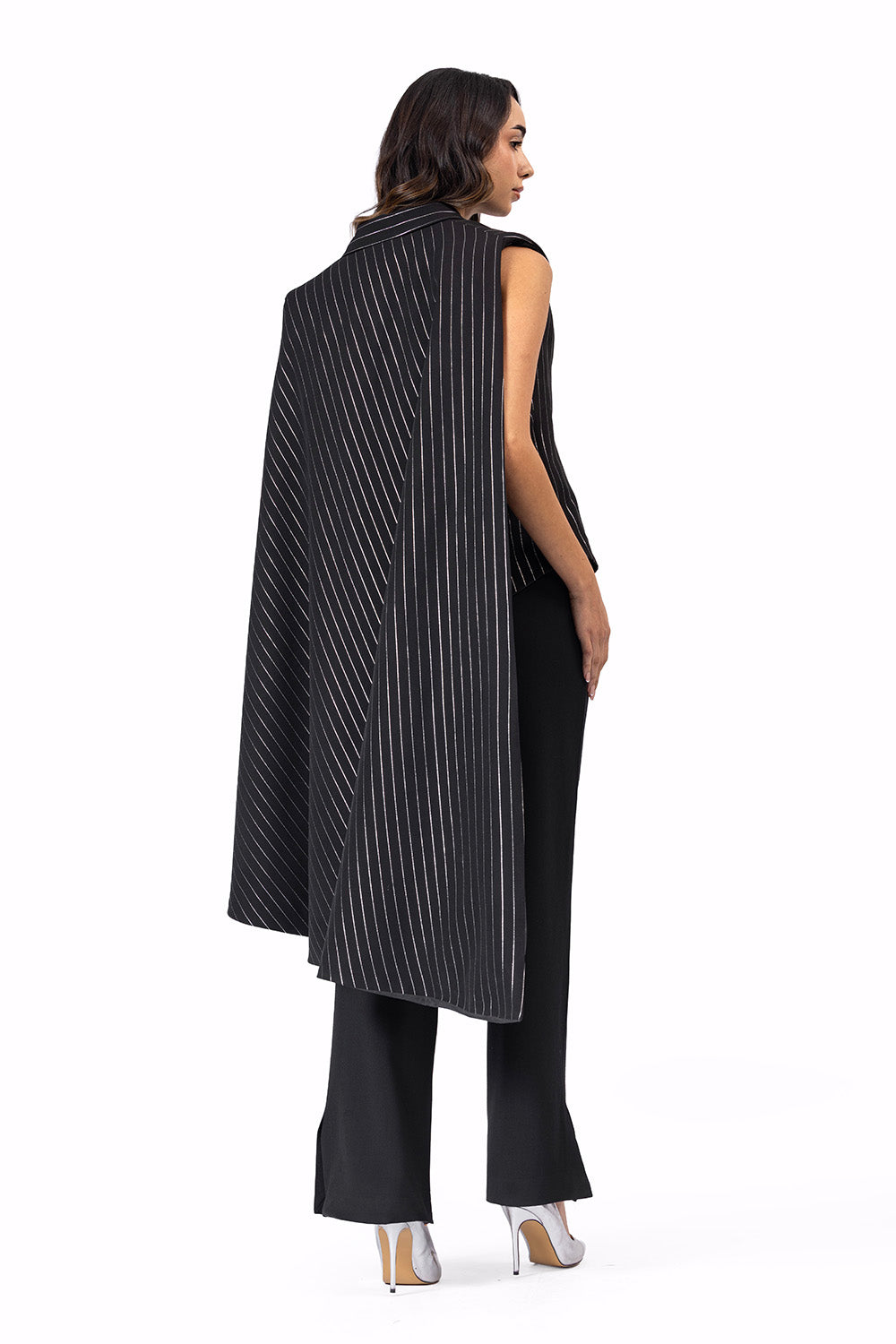 The Amira blazer Black & Silver