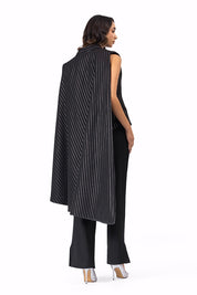 The Amira blazer Black & Silver