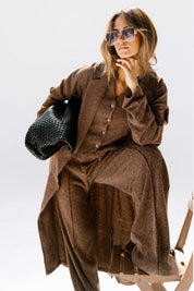 The solace cardigan Brown