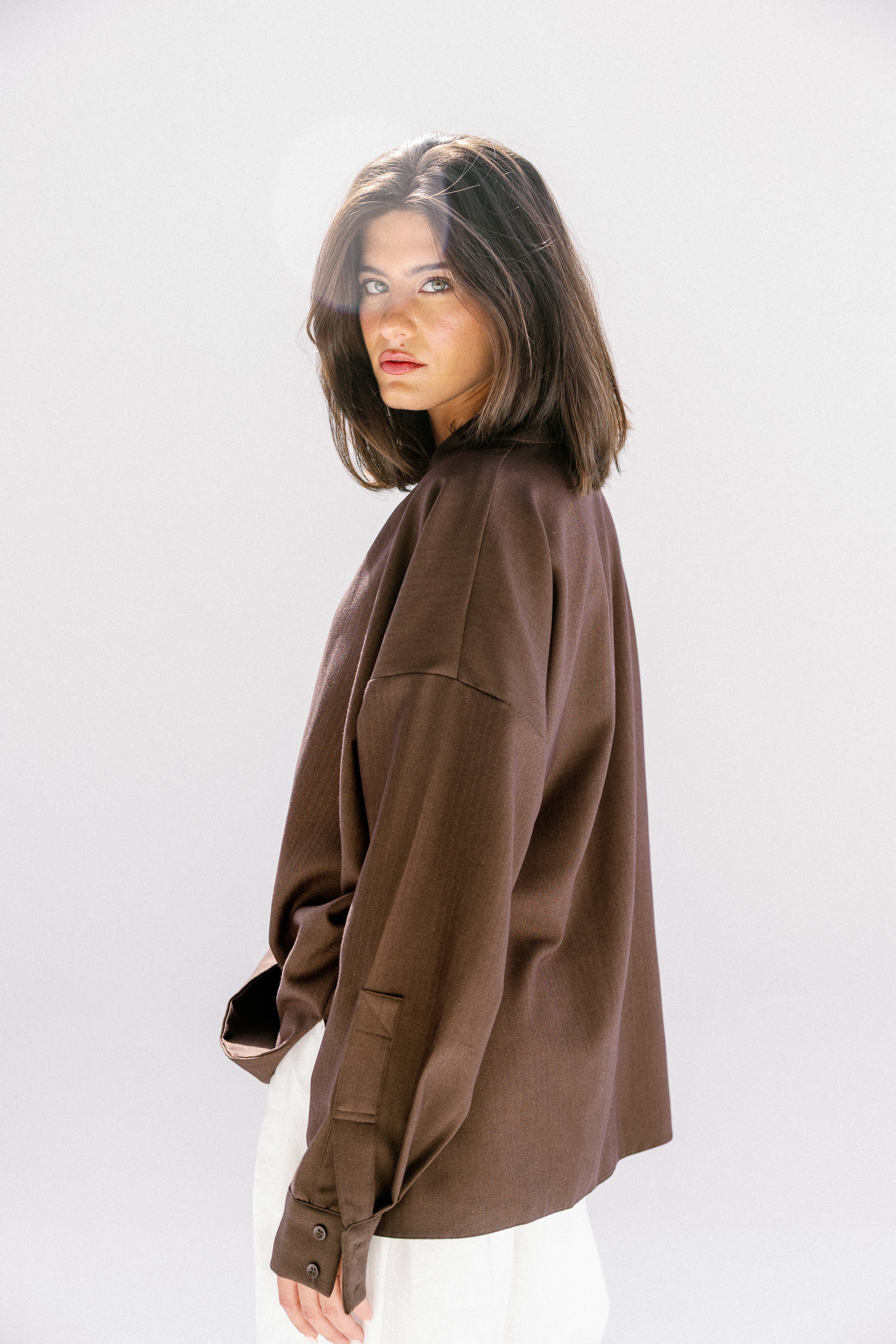 the Mocha Curve Top Brown
