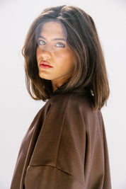 the Mocha Curve Top Brown
