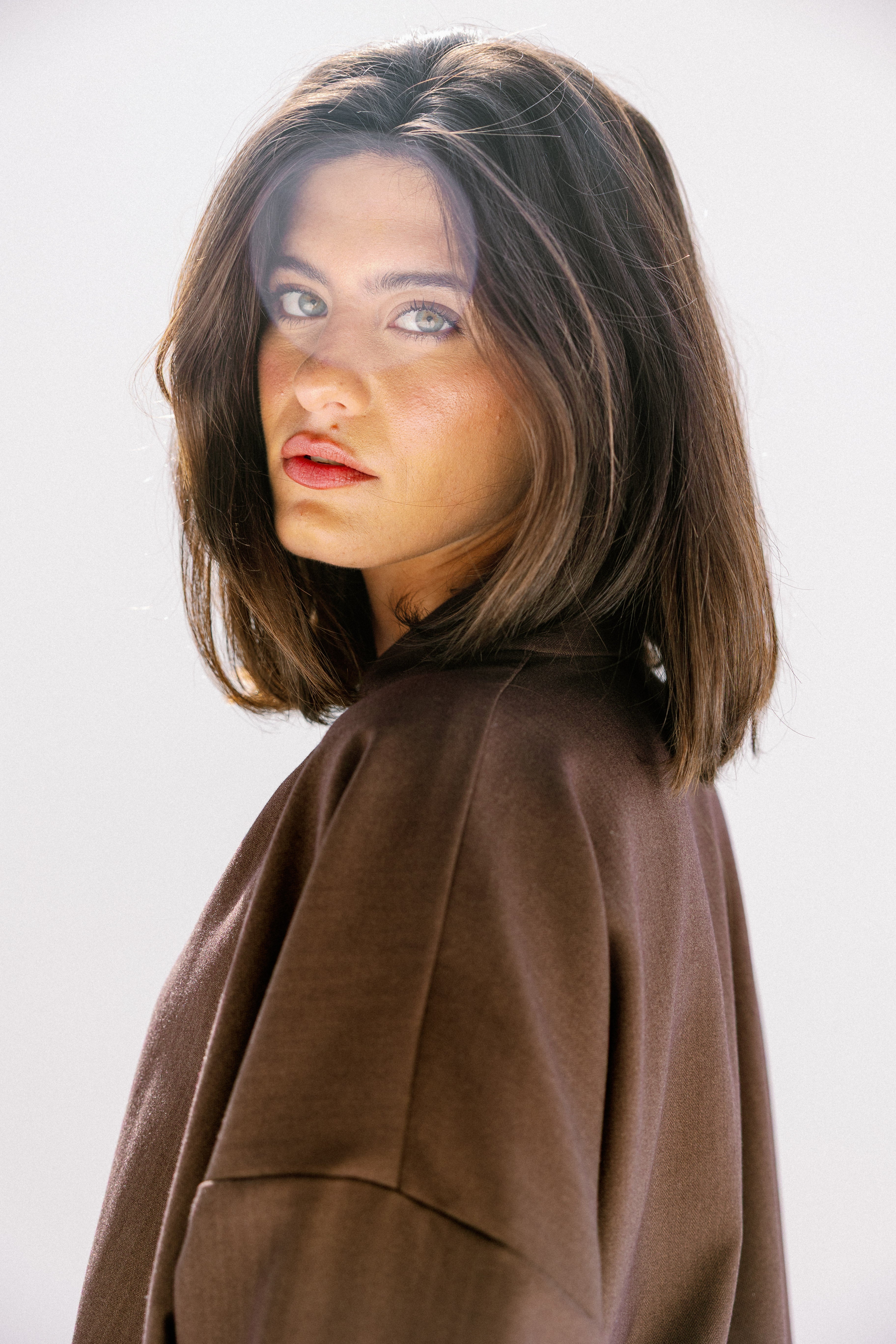the Mocha Curve Top Brown