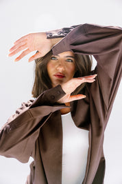 the Mocha Curve Top Brown