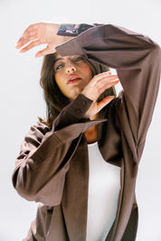 the Mocha Curve Top Brown