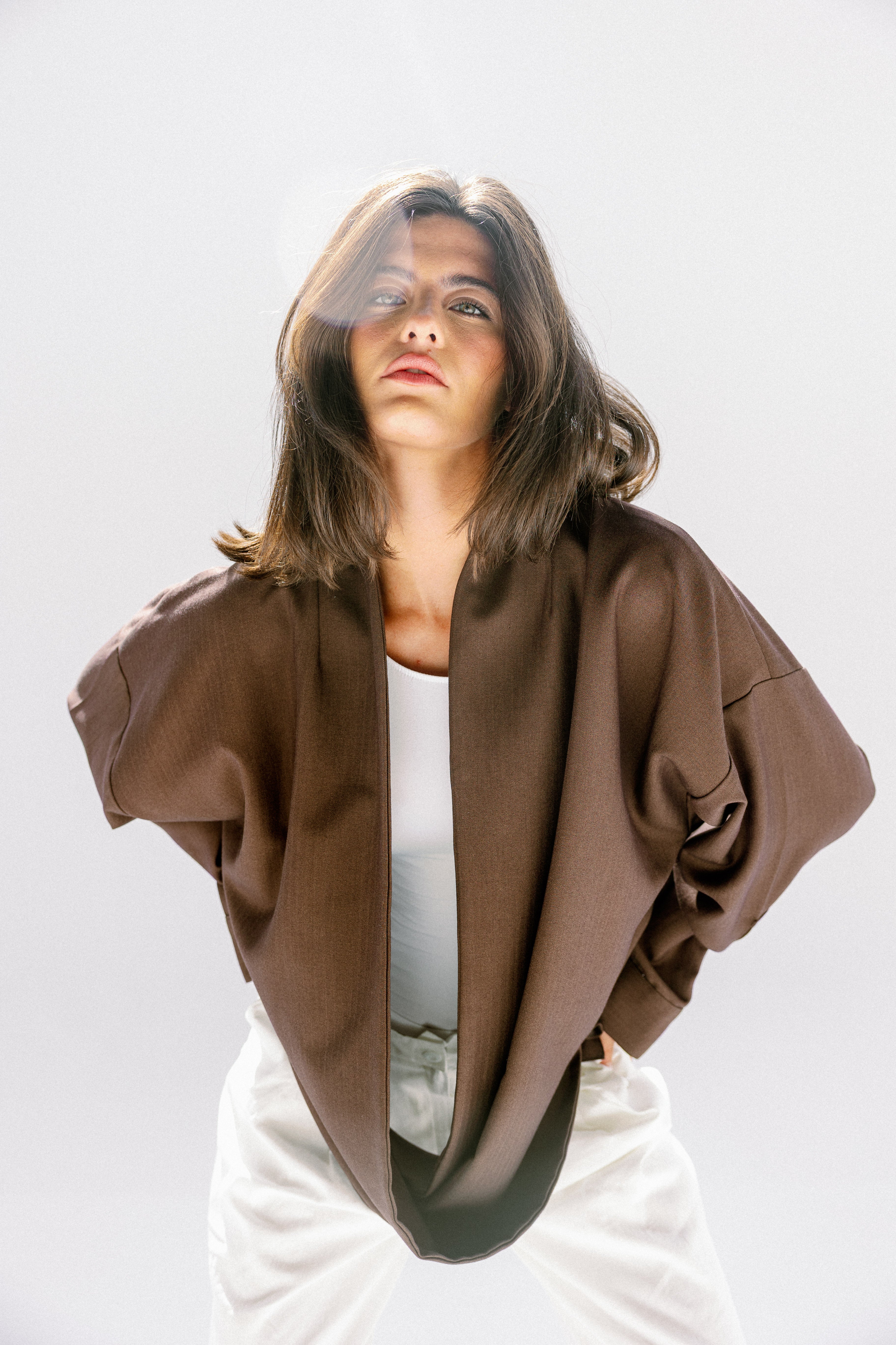 the Mocha Curve Top Brown
