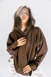the Mocha Curve Top Brown