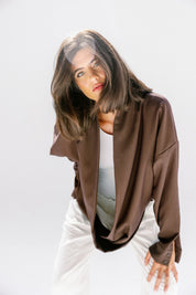 the Mocha Curve Top Brown