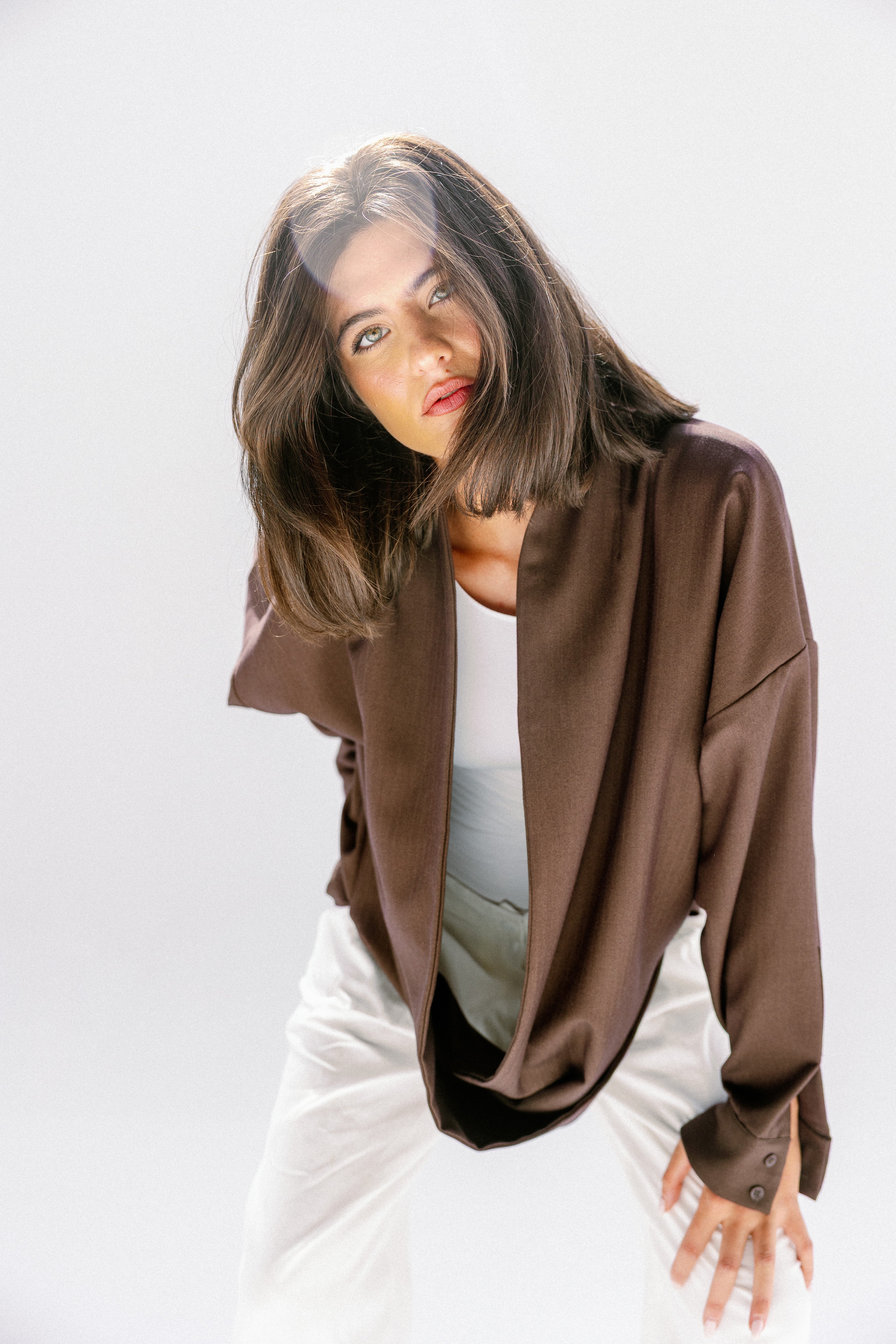 the Mocha Curve Top Brown