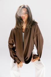 the Mocha Curve Top Brown