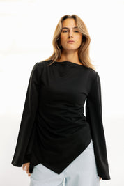 The offset top Black