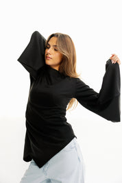 The offset top Black