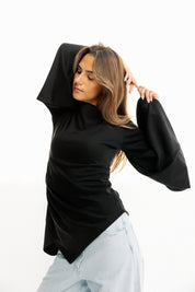 The offset top Black