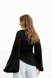 The offset top Black