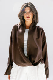 the Mocha Curve Top Brown